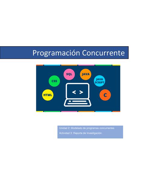 Ejercicios De Actividad 3 Programación Concurrente Unidad 2 Modelado