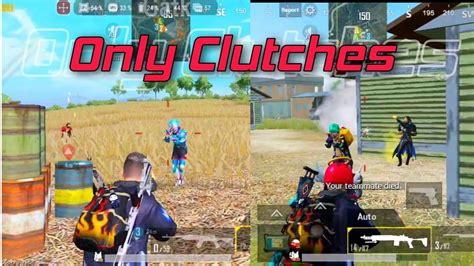 Pubg Mobile Clutches Only Montage Insane Clutches Youtube