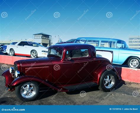 Classic Red Hot Rod At A Car Show Royalty Free Stock Image - Image: 1515916