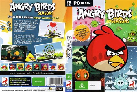 Angry Birds Seasons 2012 Pc Games Cd Label Cd Cover Front Cover