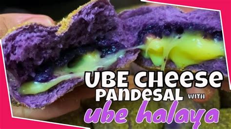 Ube Cheese Pandesal With Ube Halaya Recipe Easy Ube Cheese Pandesal Recipe Youtube