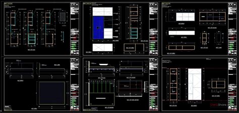 interiors details autocad drawings  cad blocks  dwg
