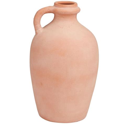 Litton Lane 15 In Orange Terracotta Jug Ceramic Decorative Vase With