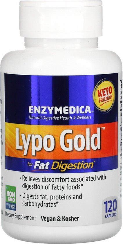 Enzymedica Lypo Gold 120 Capsules Bol