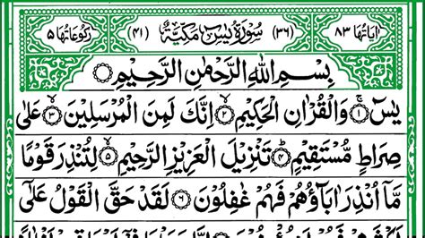 Surah Yaseen Sharif Beautiful Fast Recitation Full With Arabic Text Hd