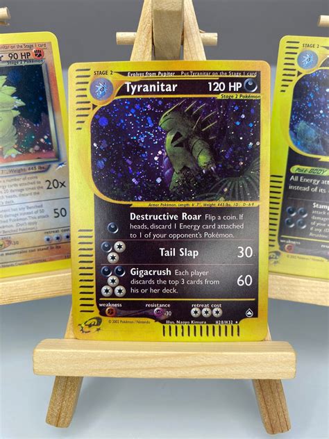 Tyranitar Aq H28 Aquapolis Pokemon Proxy Card Etsy