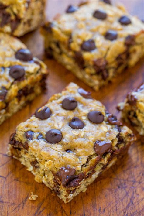 Ultra Fudgy Oatmeal Chocolate Chip Cookie Bars Averie Cooks