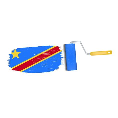 Premium Vector Brush Stroke With Democratic Republic Of The Congo