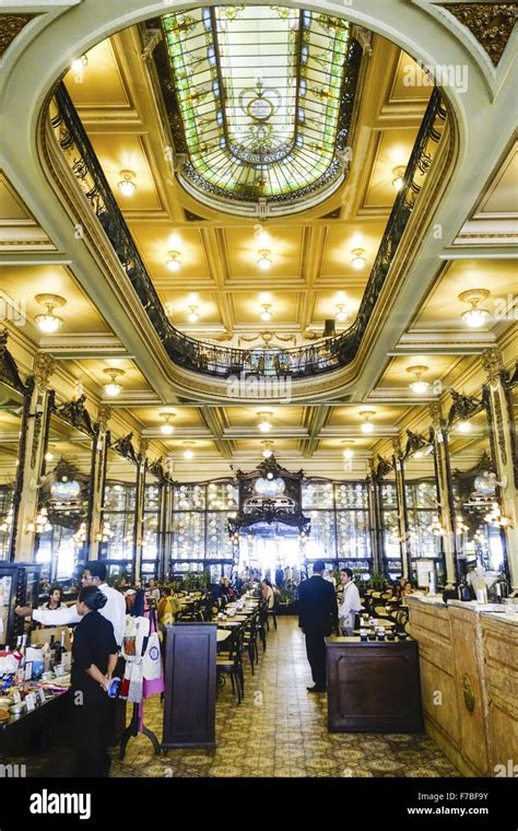 Rio de Janeiro, Centro, Confeitaria Colombo, Brazil Stock Photo - Alamy