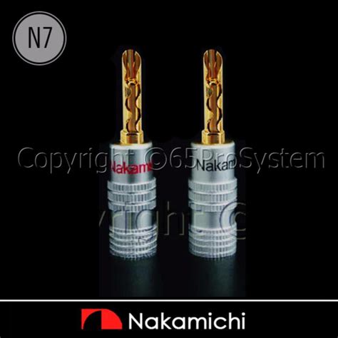 Nakamichi Bfa Speaker Banana Plugs N K Gold Plated