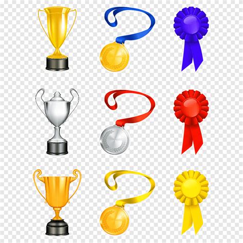 Trophy Euclidean Prize Ribbon Medal Png Pngegg