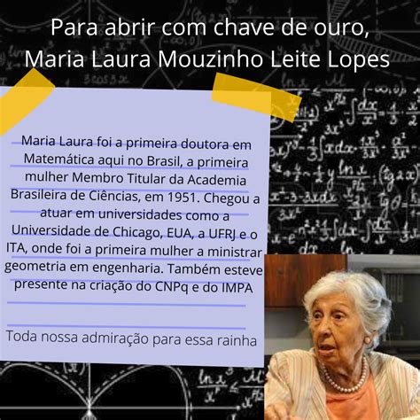 Maria Laura Mouzinho Leite Lopes Olimpíada Pontagrossense de Matemática