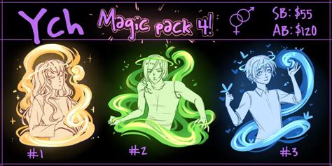 Open Ych Magic Pack 4 By Nerokim On Deviantart Drawing Base Art