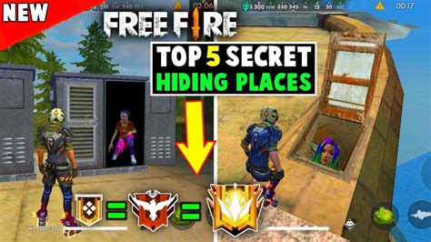 Top Secret Hidden Places In Free Fire New Hidden Places In Free Fire