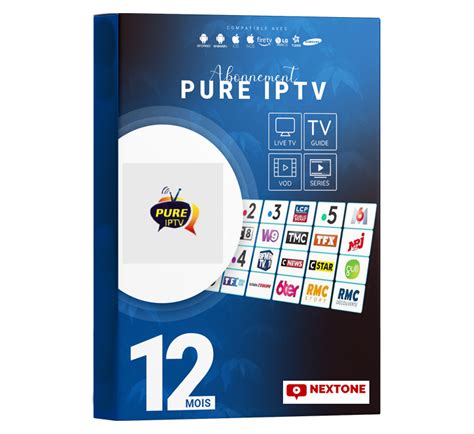 Abonnement PURE IPTV 12 MOIS Abonnement IPTV Haute Gamme Premium