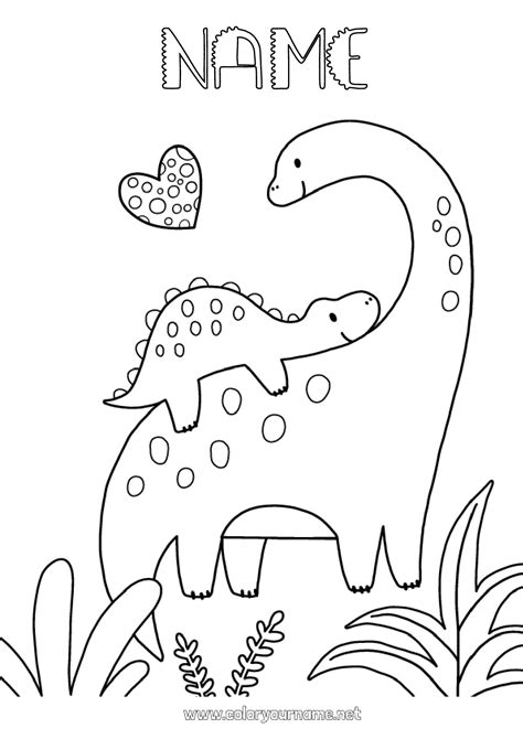 Coloring Page No 1301 Happy Feast Day Dinosaurs I Love You