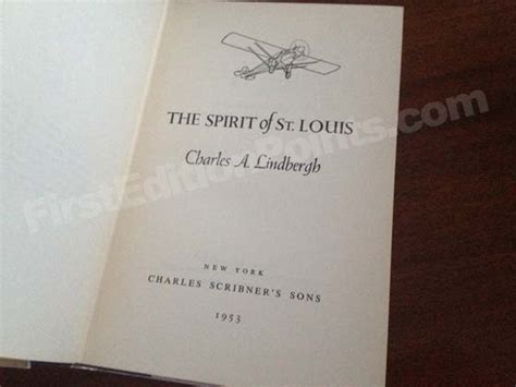 First Edition Criteria and Points to identify The Spirit of St. Louis ...