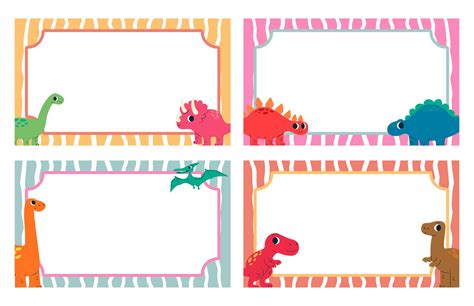 Dinosaur Name Tags Editable - 6 Free PDF Printables | Printablee