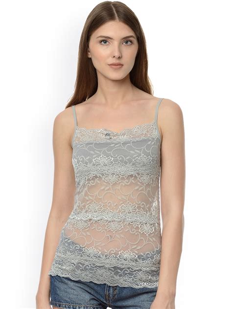 Buy Da Intimo Grey Lace Camisole Di 853 Camisoles For Women 2019640 Myntra