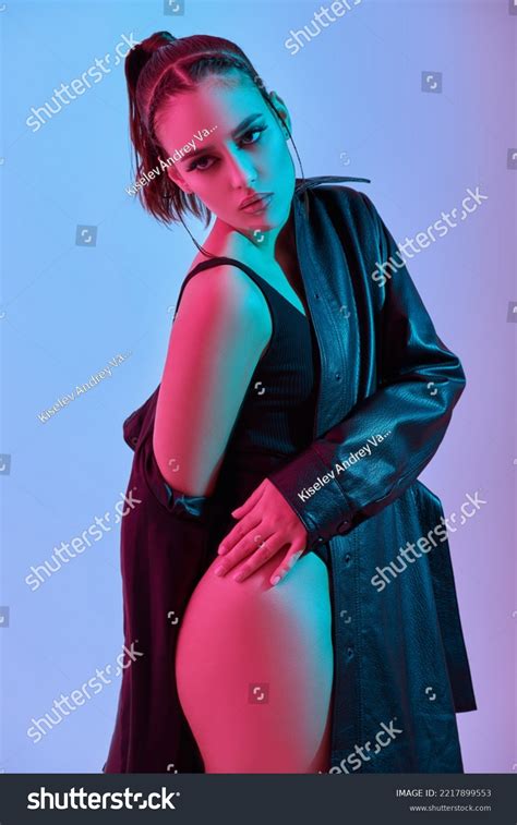 Studio Shot Attractive Brunette Girl Model Stock Photo Shutterstock