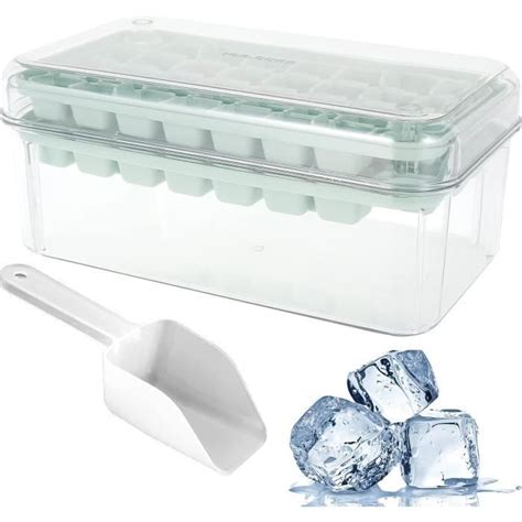 Plateau De Cube Glace Avec Scoop Contenant De Cong Lation De Glace