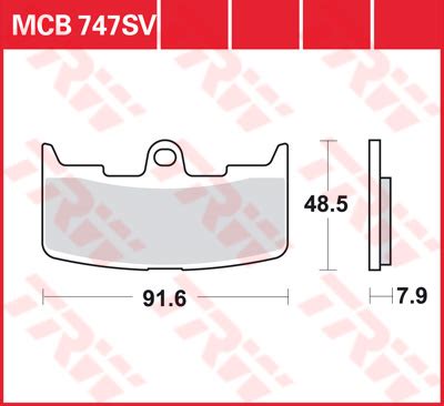 Trw Brake Pads Mcb Sv Sinter Street Brake Pads And Brake Shoes For