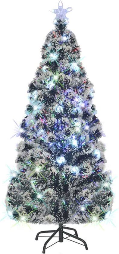 VidaLife Kunstkerstboom Met Standaard LED 180 Cm Glasvezel Bol