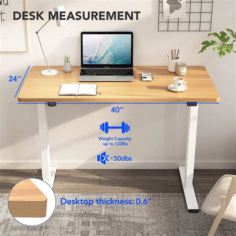 Snapklik.com : FLEXISPOT Standing Desk 40 X 24 Inches Whole-Piece ...