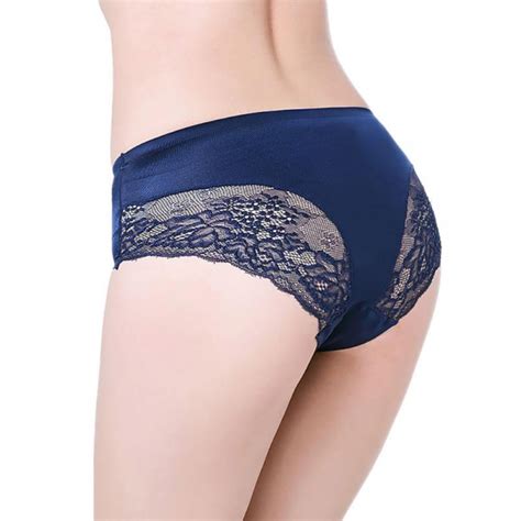 Women S Invisible Seamless Bikini Underwear Half Back Coverage Panties