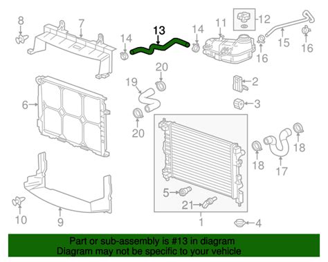 2012 2018 Chevrolet Sonic Oem New 2012 2018 Gm Chevrolet Sonic Radiator Coolant Reservoir Hose