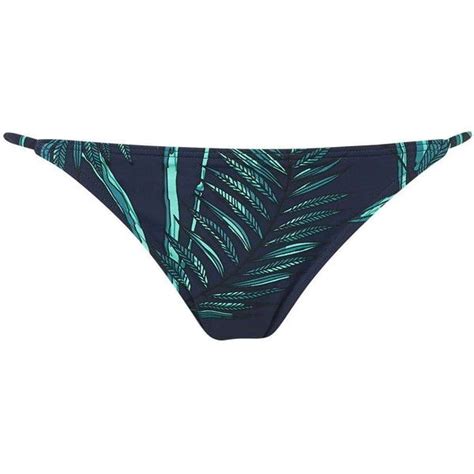 TOPSHOP Bamboo Print Tanga Bikini Bottoms 26 Liked On Polyvore