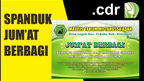 Spanduk Jumat Berbagi Cdr Youtube