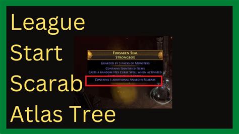 League Starter Atlas Tree For Farming Scarabs And Progression Patch