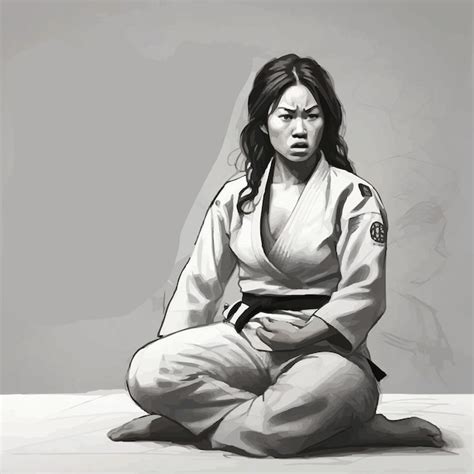 Premium Vector Illustration Jiu Jitsu Women