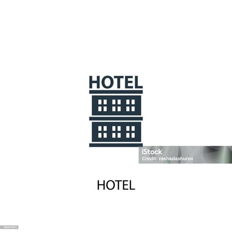 Hotel Creative Icon Simple Element Illustration Stock Illustration