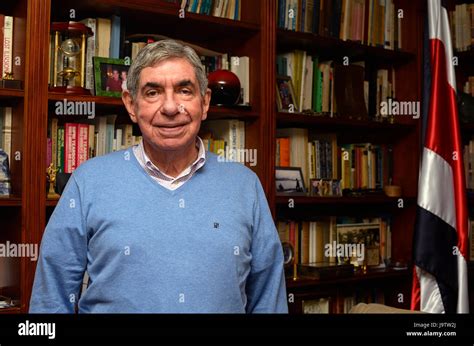 Former Costa Rican President And Nobel Peace Prize Laureate Oscar Arias Sits In The Office Of