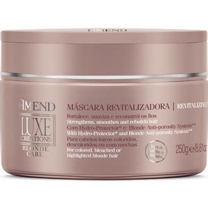 MÁSCARA LUXE CREATIONS BLONDE CARE AMEND 250G Shopee Brasil