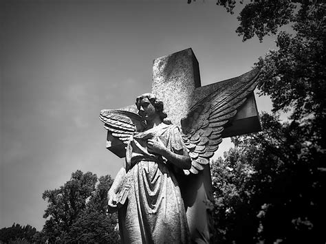 Peace Angel In Black And White Photograph By Christena Stephens Fine