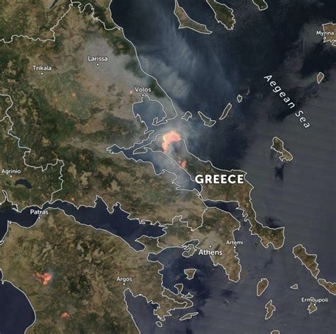 Massive Fires A Blow To Tourism For Greek Island Of Evia Gtp Headlines