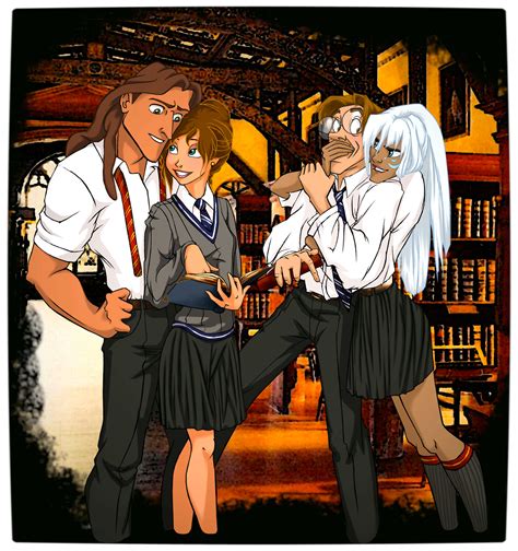 Disney At Hogwarts Imagines Disney Royalty As Harry Potter S Peers Vamers