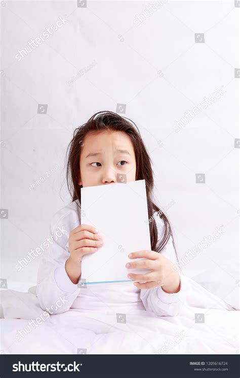 Little Girl Reading Book Bed Stock Photo 1205616724 | Shutterstock