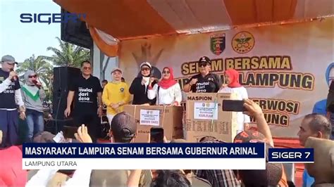 Masyarakat Lampura Senam Bersama Gubernur Arinal Youtube