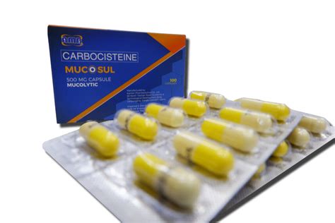 Carbocisteine 500mg Capsule Mucosul Medical Depot