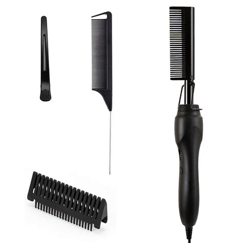 Electric Hot Comb Hair Straightener Electric Straightening Comb For African American Hair