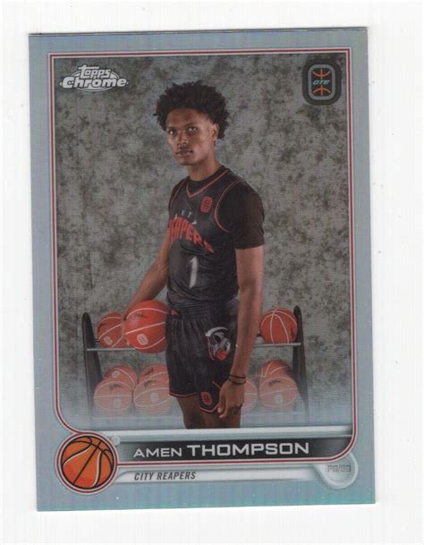 Topps Chrome Ote Overtime Elite Refractor Amen Thompson Ebay