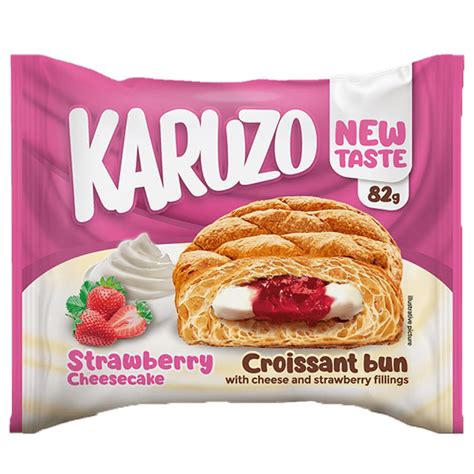 Кроасаново Хлебче Karuzo Cheesecake Ягода с цена 1.69 лв. - eBag.bg