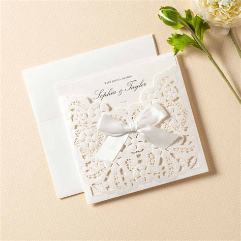 Laser Cut Wedding Invitations Diy Invites Customisable Etsy