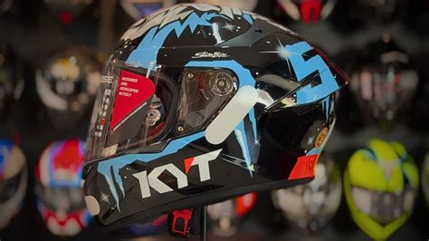 Capacete Kyt Tt Course Masia Winter Test Preto Azul Em Grid