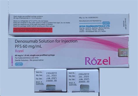 Denosumab Solution For Injection Packaging Type Vial Mg At Rs