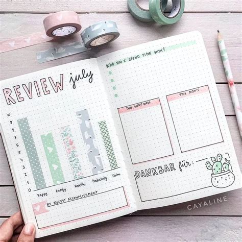 35 Creative Washi Tape Bullet Journal Ideas